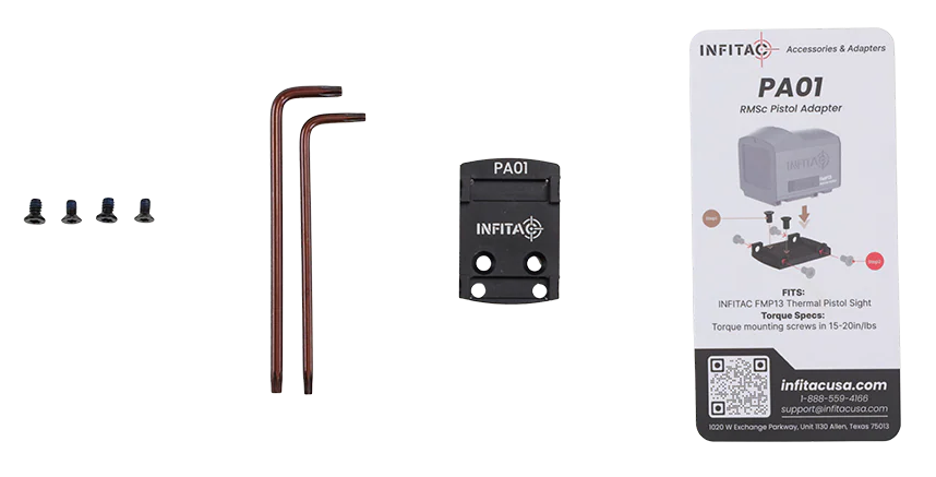 Infitac PA01 RMSc Pistol Adapter for Fast Mini FMP13 - Black — view 3