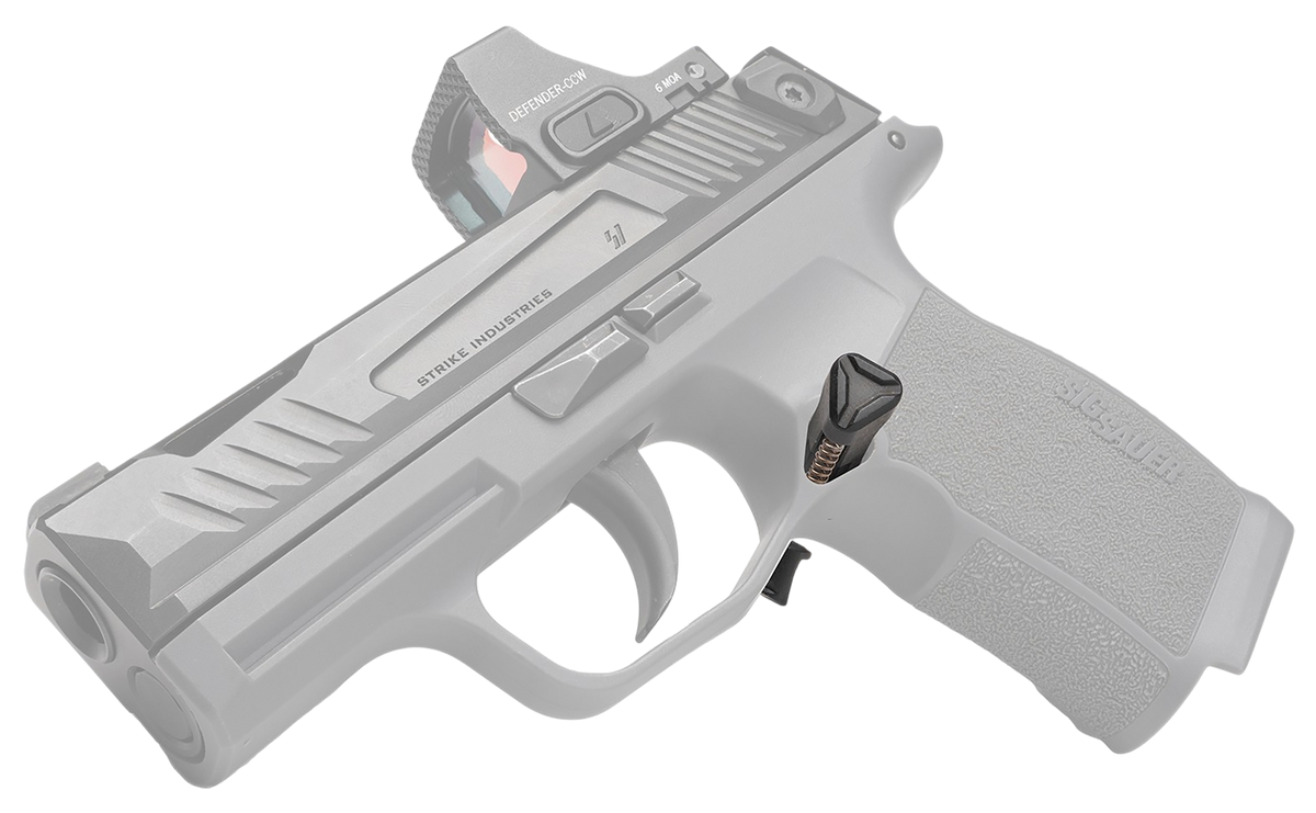 Strike Industries P365-XM-MR Magazine Release for Sig P365 X-Macro Black Stainless Steel — view 3