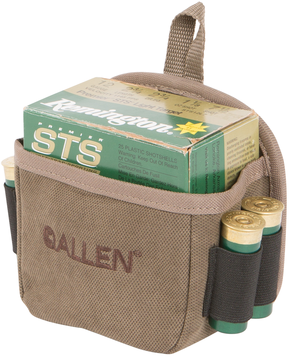 Allen 2203 Select Canvas Shell Carrier Tan 25-Rd Belt Clip Mount — view 3