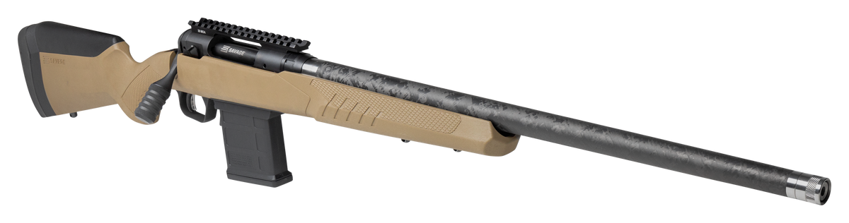 Savage 110 Carbon Tactical 6.5 PRC 24" 8+1 Bolt-Action Rifle - FDE Stock — view 3