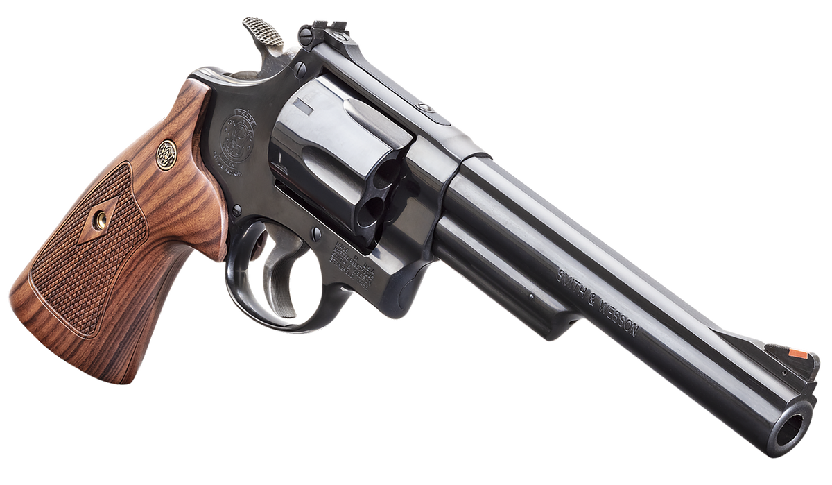 Smith & Wesson 150145 Model 29 Classic 44 Rem Mag 6.5" 6-Shot DA/SA N-Frame Revolver - Blued Carbon Steel, Wood Grip — view 3
