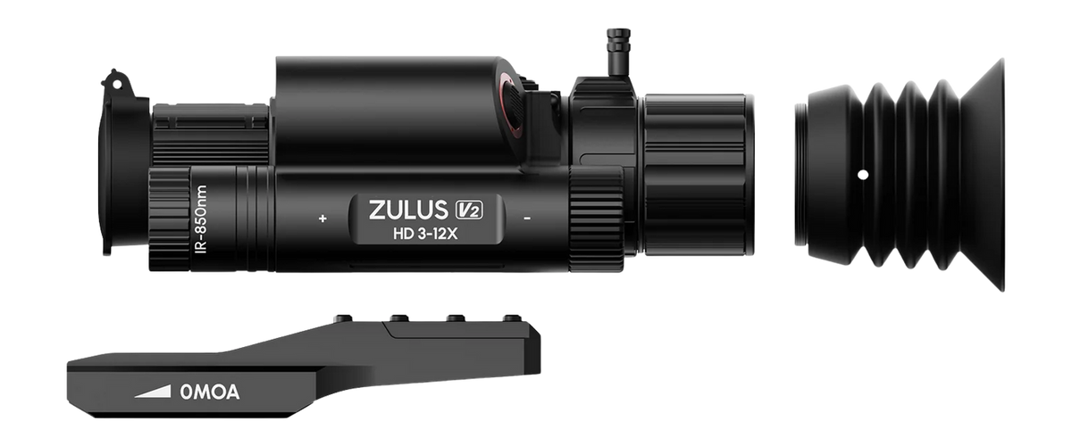 DNT Optics Zulus HD V2 3-12x Digital Day/Night Vision Scope w/ Laser Rangefinder — view 3
