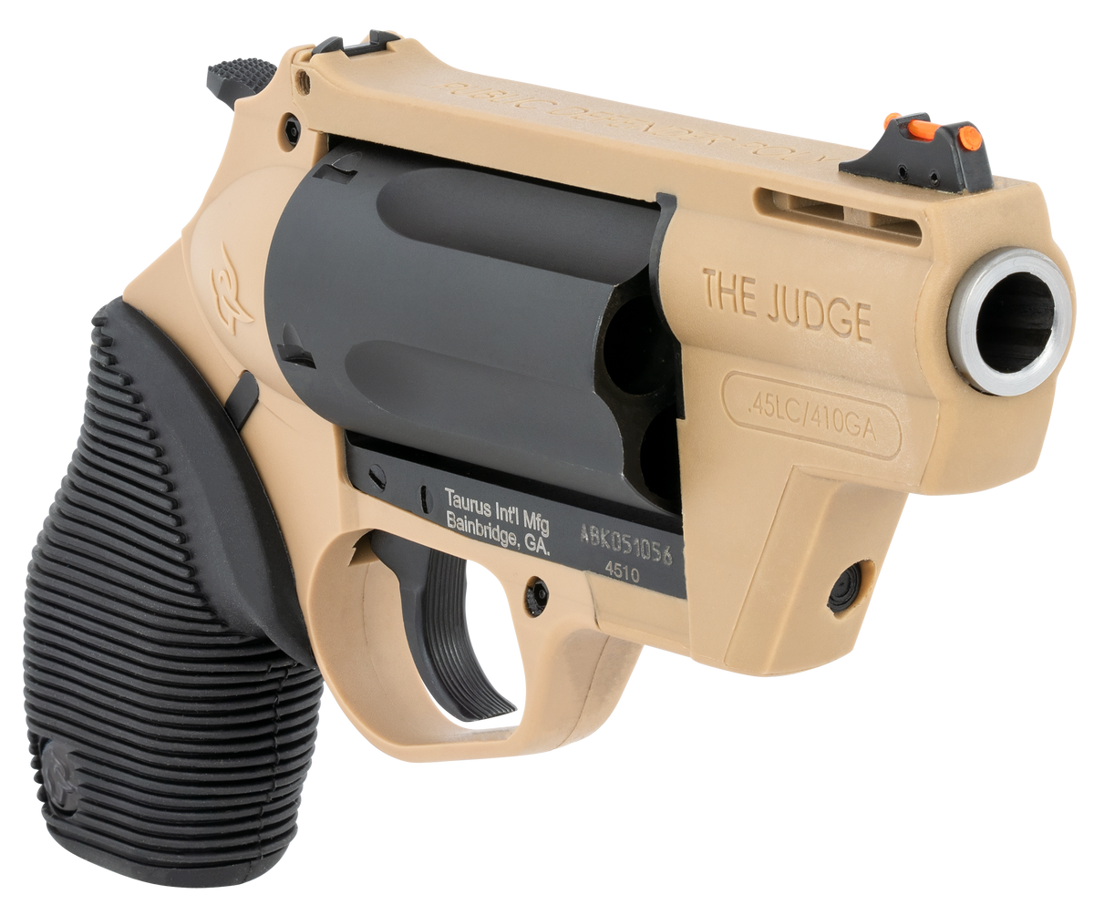 Taurus Judge Public Defender 45 Colt (LC)/410 Gauge 2.50" 5-Rd SAO Revolver - Flat Dark Earth — view 3