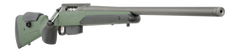Tikka T3x Super Varmint 6mm Creedmoor 24" 5+1 Bolt-Action Rifle - Tungsten Cerakote, Green Modular Stock — view 3