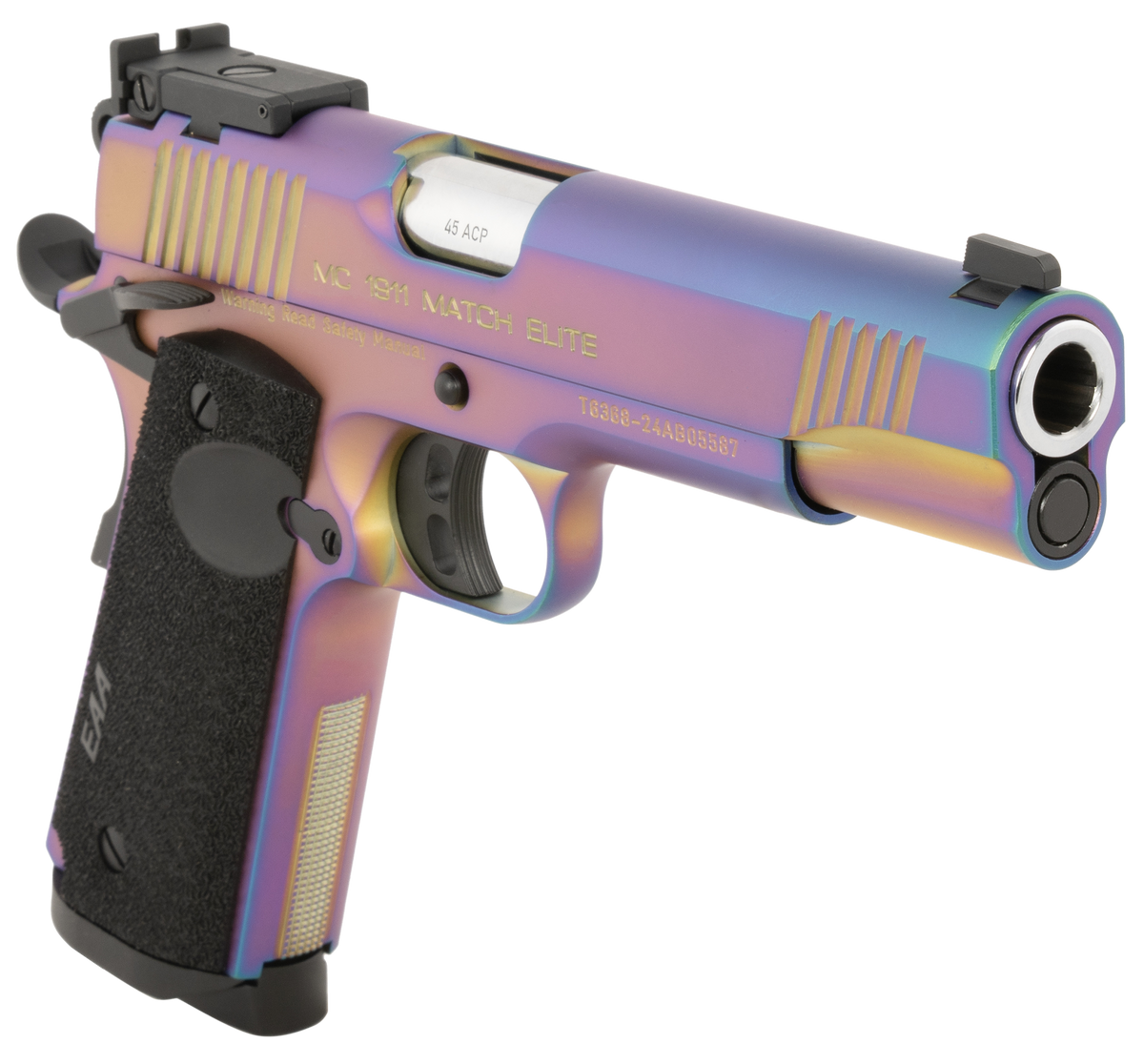 EAA Girsan MC1911 45 ACP 5" 8+1 SAO Pistol - Multi-Color PVD — view 3