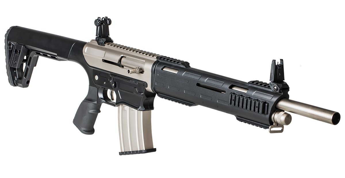 Tokarev USA TAR 12MP 12 Gauge 3" 5+1 18.50" Semi-Auto AR-Style Shotgun - Electroless Nickel — view 3