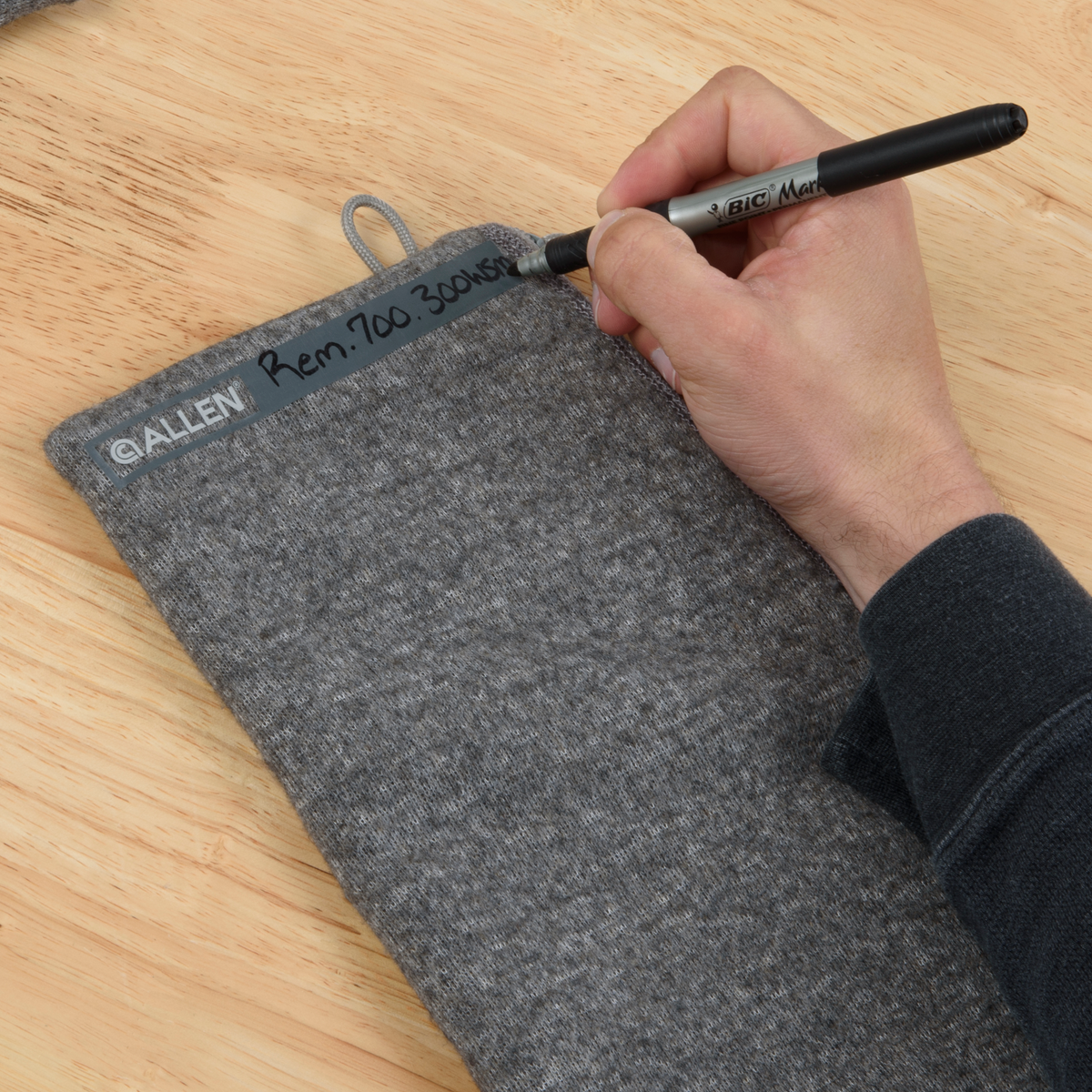 Allen 3633 Rifle Storage Pouch Gray 46.5" Polyester Fleece Lined — view 3