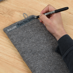 Allen 3633 Rifle Storage Pouch Gray 46.5" Polyester Fleece Lined — view 3