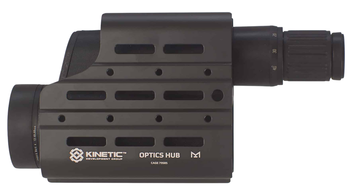 Kinetic Development Group MSH5-112 Optics HUB Spotting Scope Case 5.65" Black Cerakote Aluminum — view 3