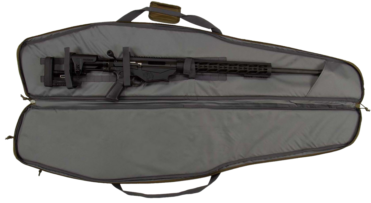 Tac Six Garrison 55" Rifle Case OD Green 600D Polyester Foam Padded Lockable — view 3