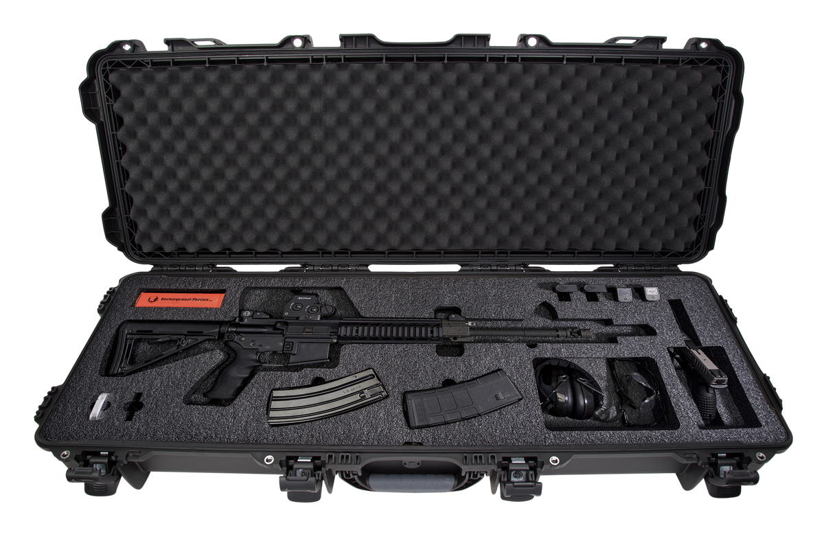 Nanuk 990 AR-15 Rifle Case 36" Black Polymer w/ Foam, Wheels and TSA Locks — view 3