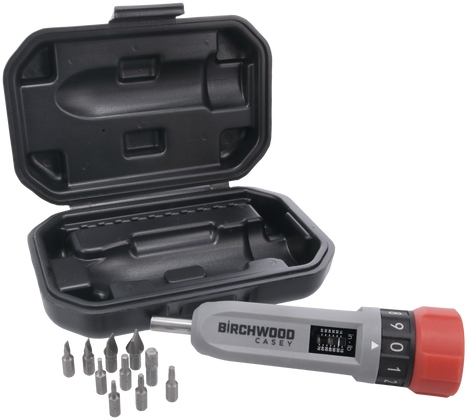 Birchwood Casey TRQW Armorer's Torque Wrench Set 10-70 in-lb Gray/Red w/ Multi-Piece Bit Set — view 3