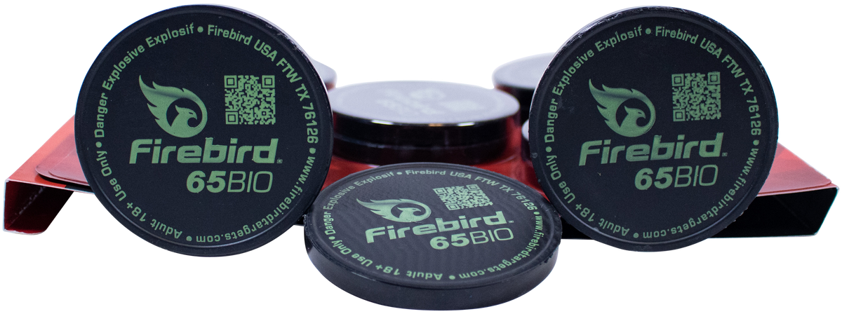 Firebird USA 65BIO 65mm Reactive Detonating Target - White Smoke - 10 Pack — view 3