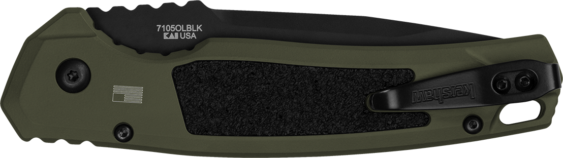 Kershaw Launch 16 3.45" Folding Tanto Plain Black Cerakote CPM M4 Automatic Knife — view 3