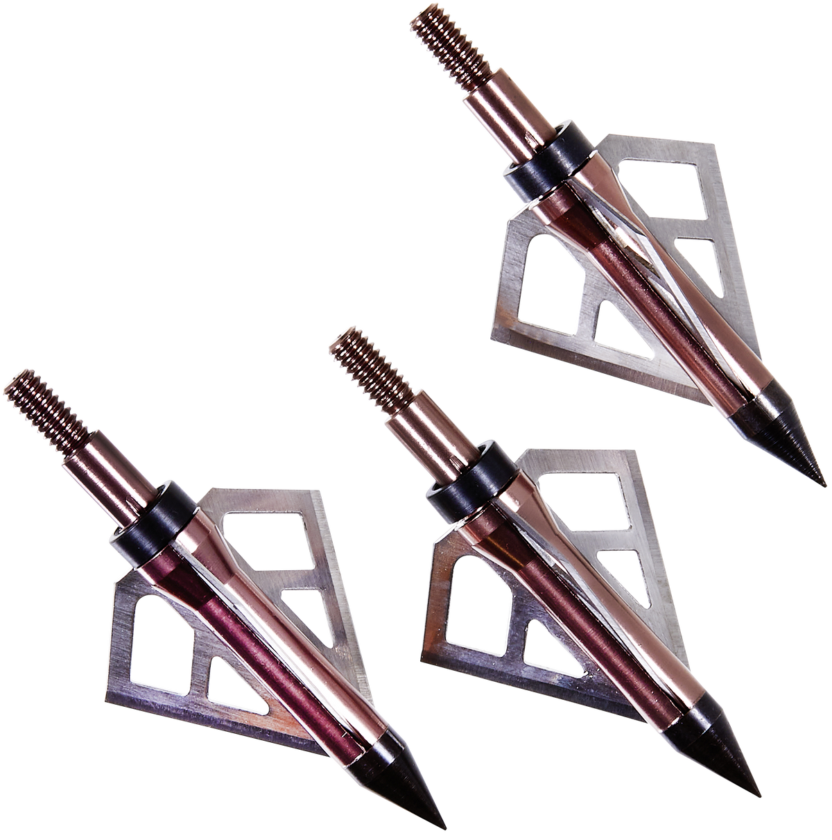 Allen Optimus Broadhead 100gr 3-Blade Fixed Rose Gold 3 Pack — view 3