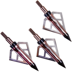Allen Optimus Broadhead 100gr 3-Blade Fixed Rose Gold 3 Pack — view 3