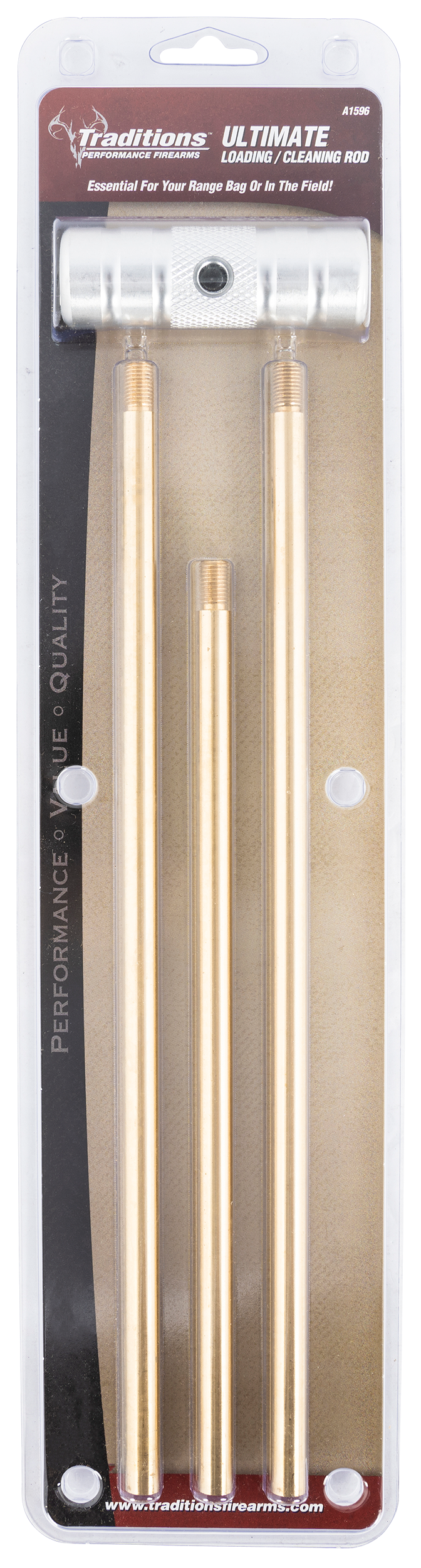 Traditions A1596 Ultimate Loading/Cleaning Rod Muzzleloader Brass 4-Piece — view 3