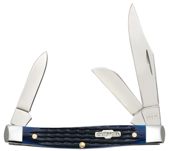 Case 02806 Stockman Medium 2.42"/1.58"/1.57" 3-Blade Folding Pocket Knife - Blue Bone — view 3