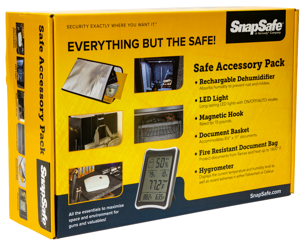 SnapSafe 75850 Safe Accessory Pack - Black — view 3