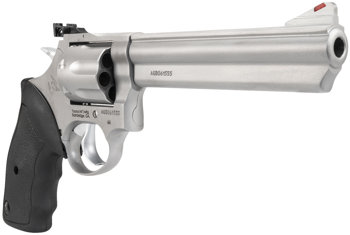 Taurus 66 357 Mag/38 Special +P 6" 7-Shot DA/SA Medium Revolver - Matte Stainless — view 3
