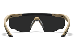 Wiley X Saber Advanced 308T Smoke Gray/Clear/Light Rust Polycarbonate Matte Tan Frame Safety Glasses — view 3