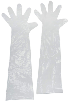 Allen 51 Field Dressing Clear Shoulder/Wrist Latex Glove 2-Pack — view 3