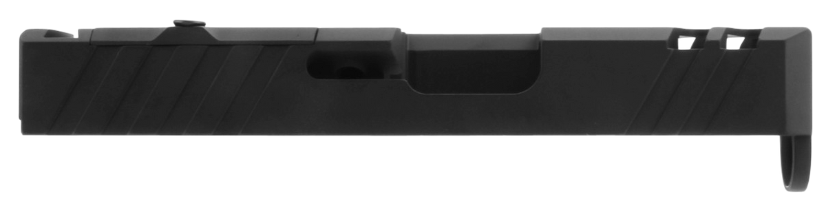 TacFire Replacement Slide 9mm Luger Optic Cut Slide Ports Graphite Black Cerakote - Glock 26 Gen3 — view 3