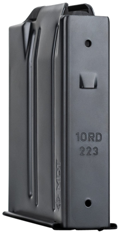 MDT Sporting Goods AICS Magazine 223 Rem 10-Rd Extended Black Steel w/ Polymer Extended Feed Lips — view 3