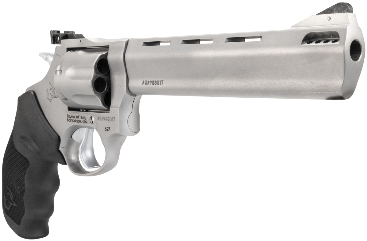 Taurus Tracker 627 .357 Mag/.38 Special +P 6.5" Ported 7-Rd DA/SA Medium Frame Revolver - Matte Stainless — view 3