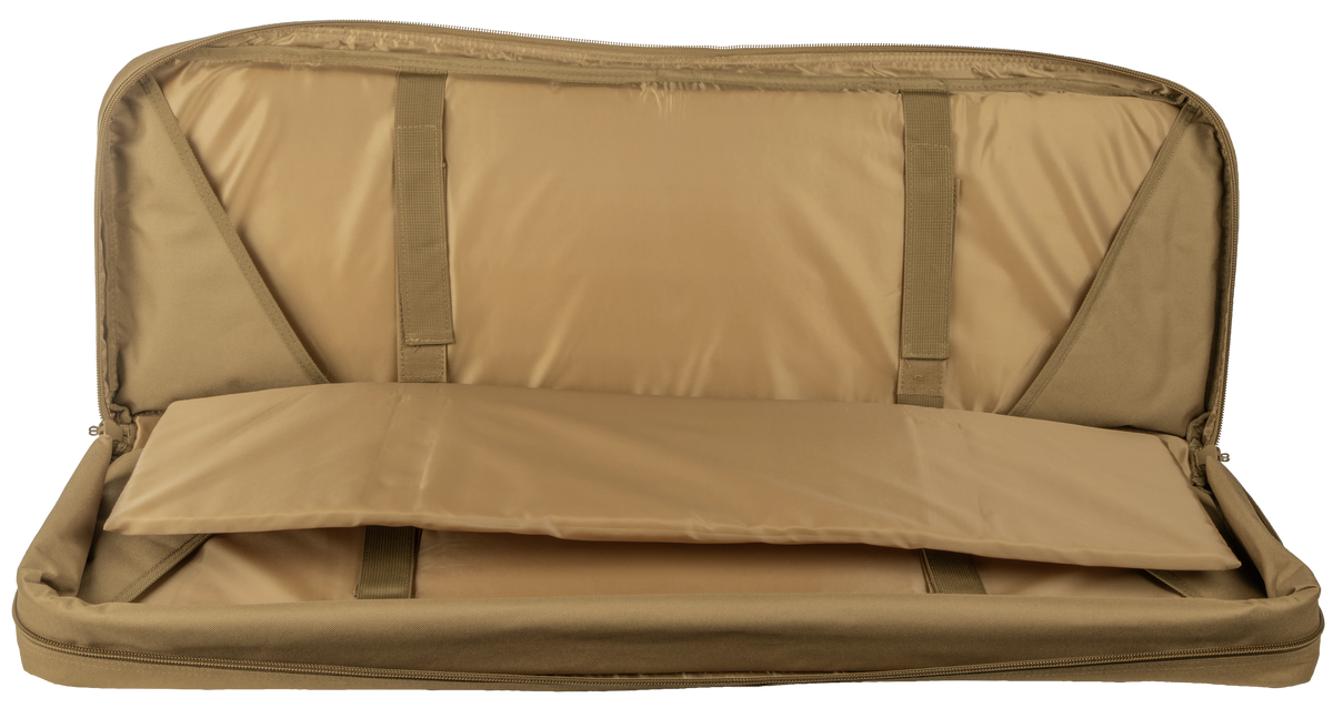 NcSTAR VISM Double Carbine Case 42" Tan PVC Nylon Foam Padded Lockable MOLLE — view 3