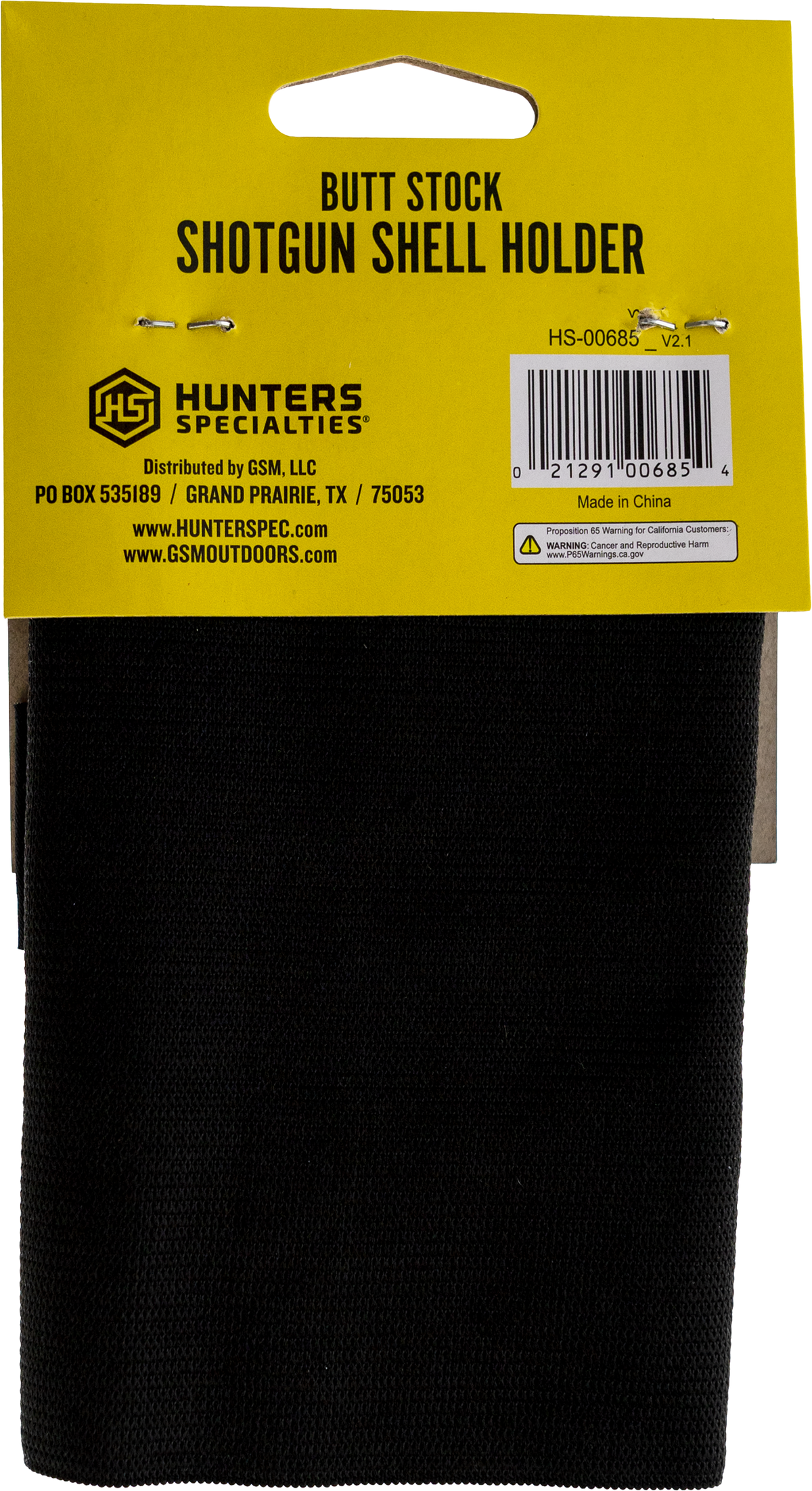 Hunters Specialties 00685 Buttstock Shell Holder Shotgun 5 Rd Black Elastic — view 3