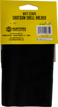 Hunters Specialties 00685 Buttstock Shell Holder Shotgun 5 Rd Black Elastic — view 3