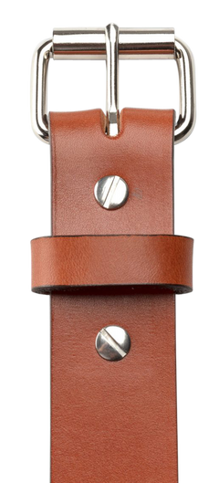 1791 Gunleather Gun Belt 01 48/52 Classic Brown Leather 1.5" Buckle — view 3