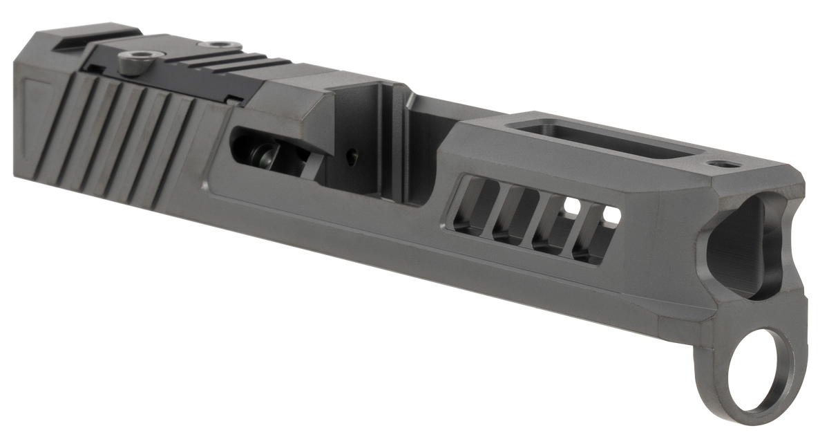 True Precision Axiom Optic Cut Slide - Fits Glock 43/43X - Black DLC 416R Stainless Steel — view 3