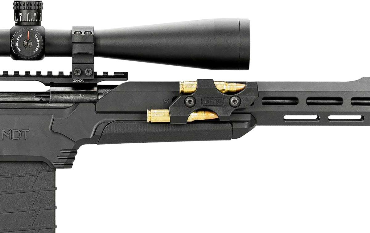 MDT Sporting Goods M-LOK Spare Round Holder Black Polymer - Multi-Caliber, Holds 2 Rounds — view 3