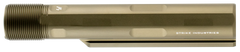 Strike Advanced Receiver Extension AR-15 AR-10 Buffer Tube - Flat Dark Earth — view 3