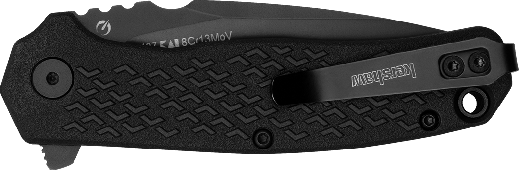Kershaw Conduit 1407 2.9" Folding Spear Point Plain 8Cr13MoV Black Oxide GFN — view 3