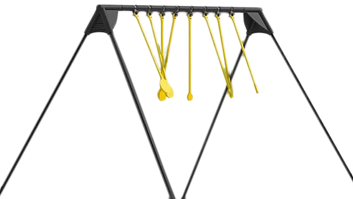 Caldwell Rimfire KYL Challenge Target AR500 Steel 8 Targets Black/Yellow — view 3