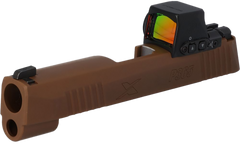Sig Sauer P365XL 9mm Luger 3.7" Coyote Tan Cerakote Serrated Slide Assembly — view 3