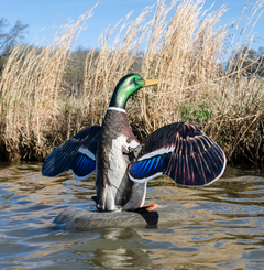 Higdon Decoys XS Floating Flasher Mallard Drake 12V Li-ion Motion Decoy — view 3