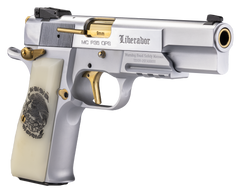 EAA Girsan MCP 35 Liberador 9mm Luger 4.87" 15+1 Semi-Auto Pistol - Gold Controls, Pearl Engraved Grips — view 3