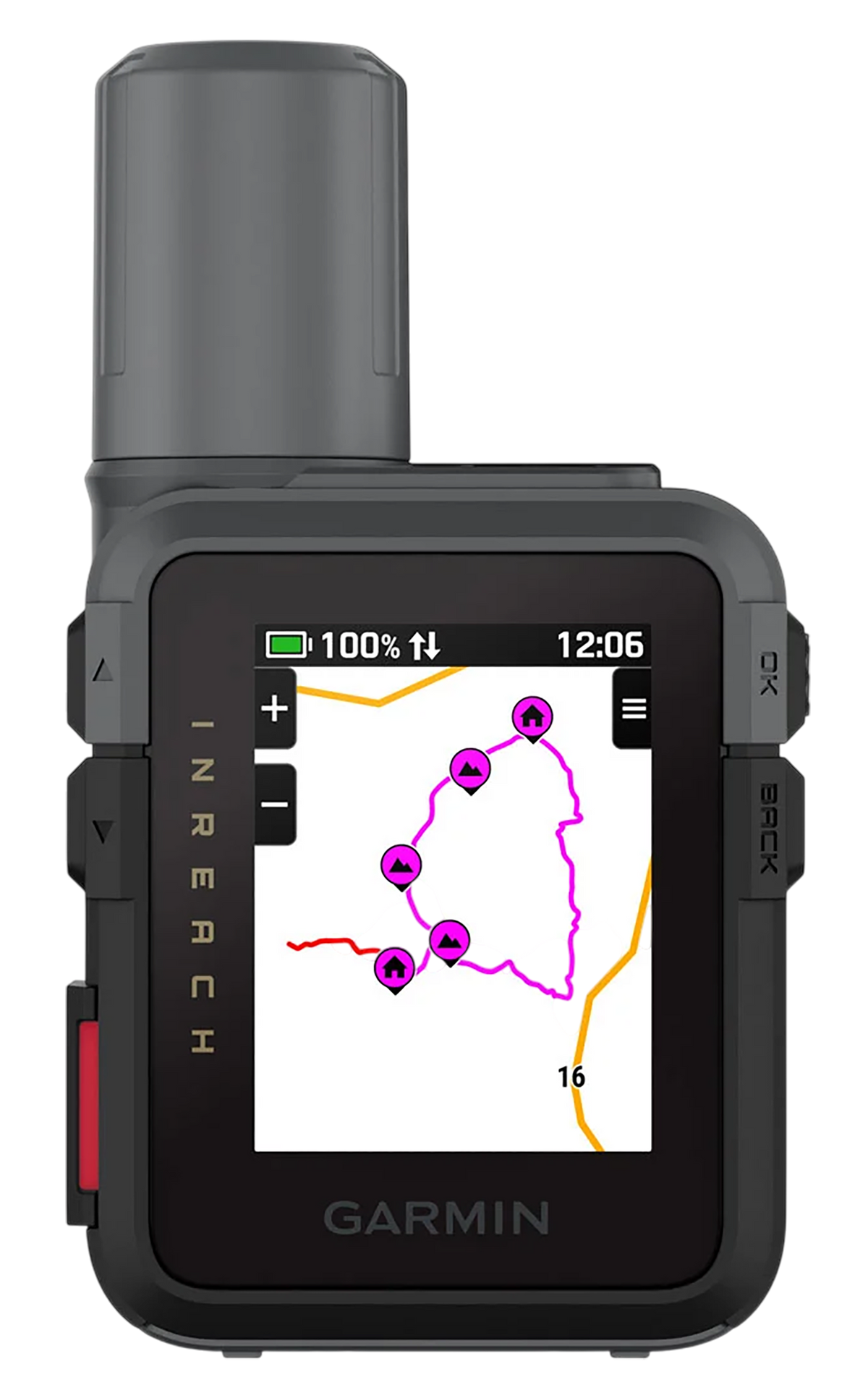Garmin inReach Mini 3 Compact Satellite Communicator Black/Gray — view 3