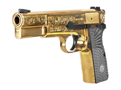 EAA Girsan MC P35 9mm Luger 4.87" 15+1 Semi-Auto Pistol - Gold Engraved — view 3