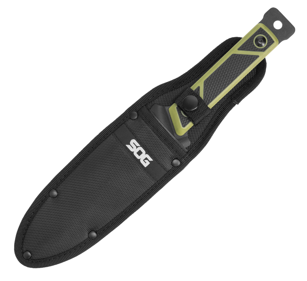 S.O.G Riptide HQ Edition 6.5" Fixed Blade Powder Coated Black/Green Polypropylene — view 3