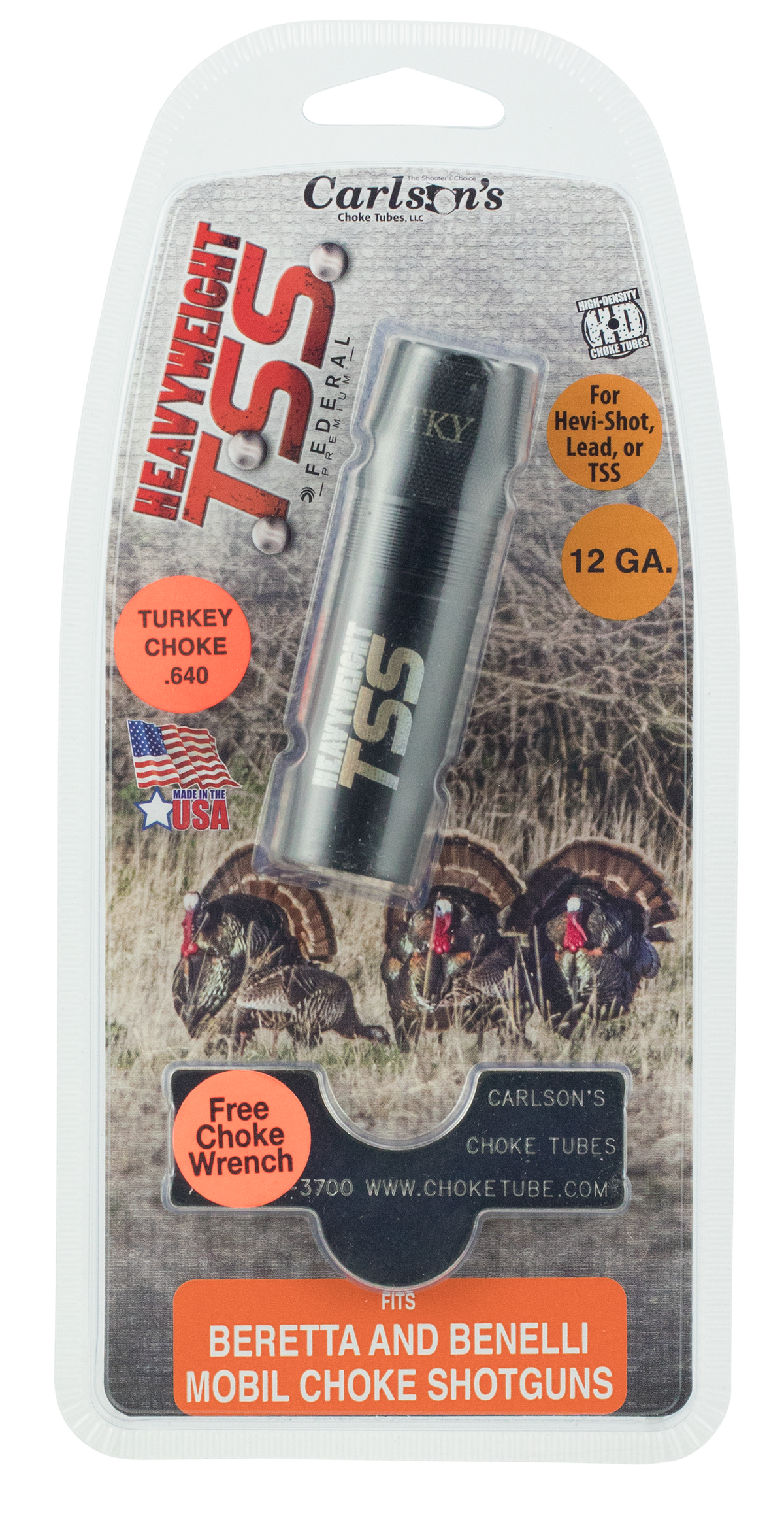 Carlsons TSS Turkey 12 Gauge Choke Tube - Beretta/Benelli Mobil - 17-4 Stainless Steel — view 3