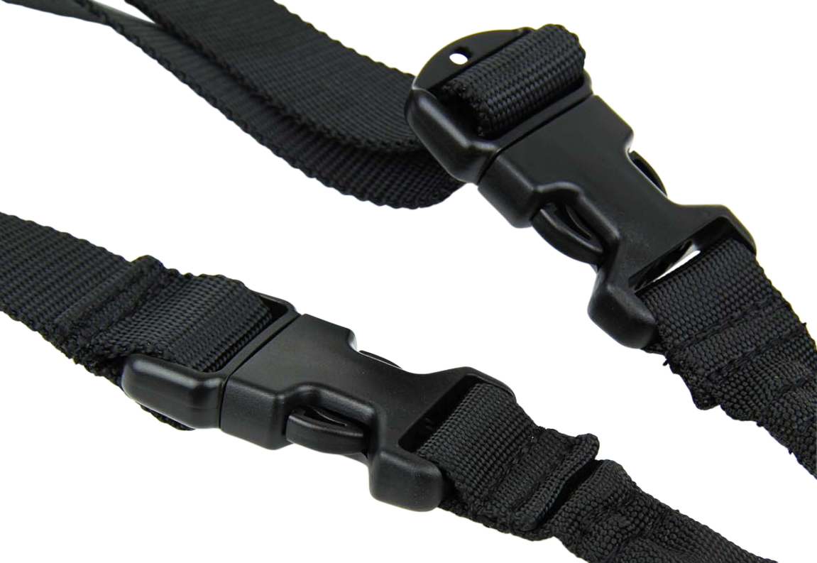 TacFire One Point Sling Black Nylon 30"-40" Adjustable Double Bungee Rifle — view 3