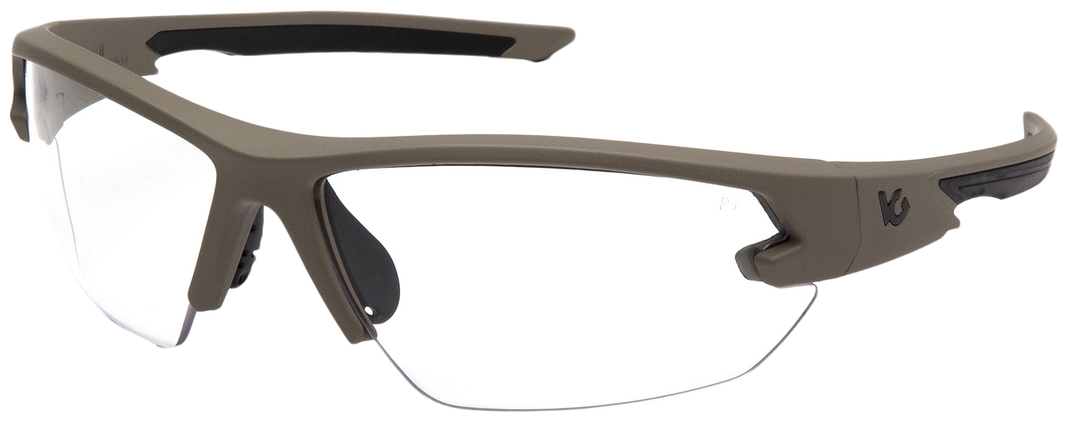 Pyramex Semtex 2.0 Safety Glasses Clear Anti-Fog Lens Tan Frame — view 3