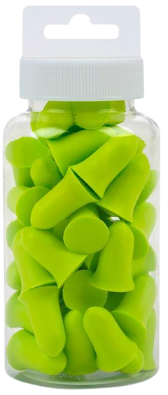Allen 4128 ULTRX Tapered Foam Ear Plugs 32 dB 50 Pair Lime Green — view 3