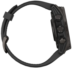 Garmin Fenix 8 43mm AMOLED Sapphire Carbon Gray DLC Titanium Smartwatch — view 3