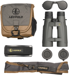 Leupold BX-5 Santiam HD 15x56mm Abbe-Koenig Roof Prism Binoculars - Shadow Gray Armor Coated — view 3